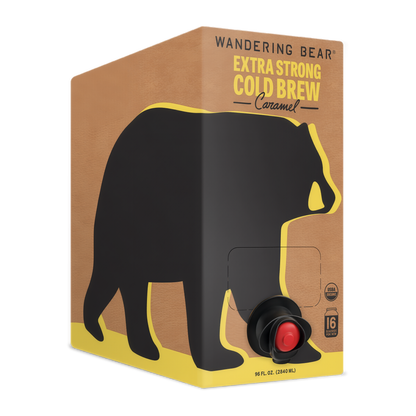 Wandering Bear Straight Black Organic Cold Brew Coffee On Tap 96 oz
