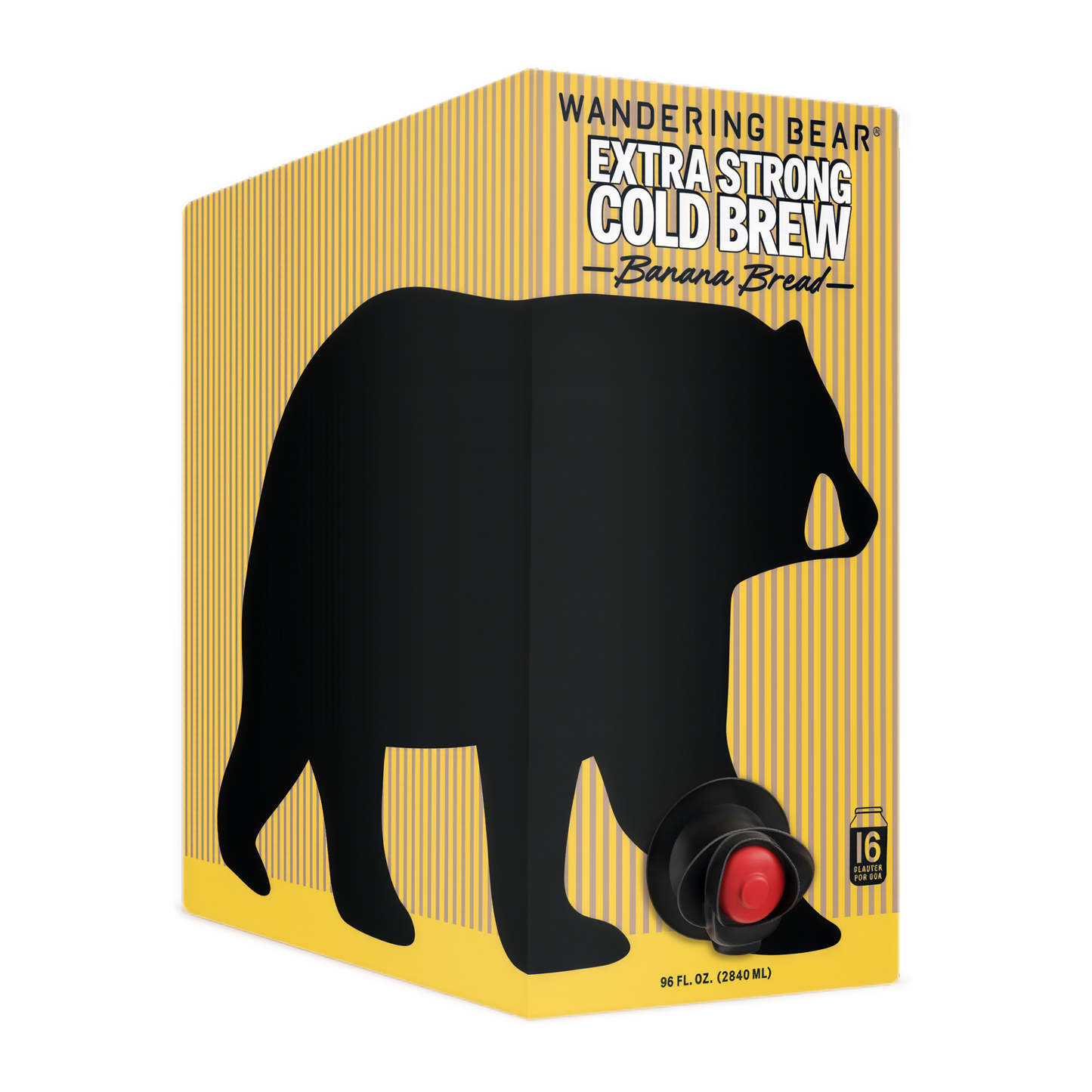 Wandering Bear Straight Black Organic Cold Brew Coffee On Tap 96 oz