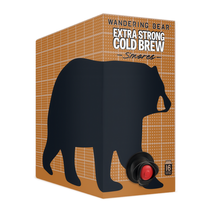 Wandering Bear Straight Black Organic Cold Brew Coffee On Tap 96 oz